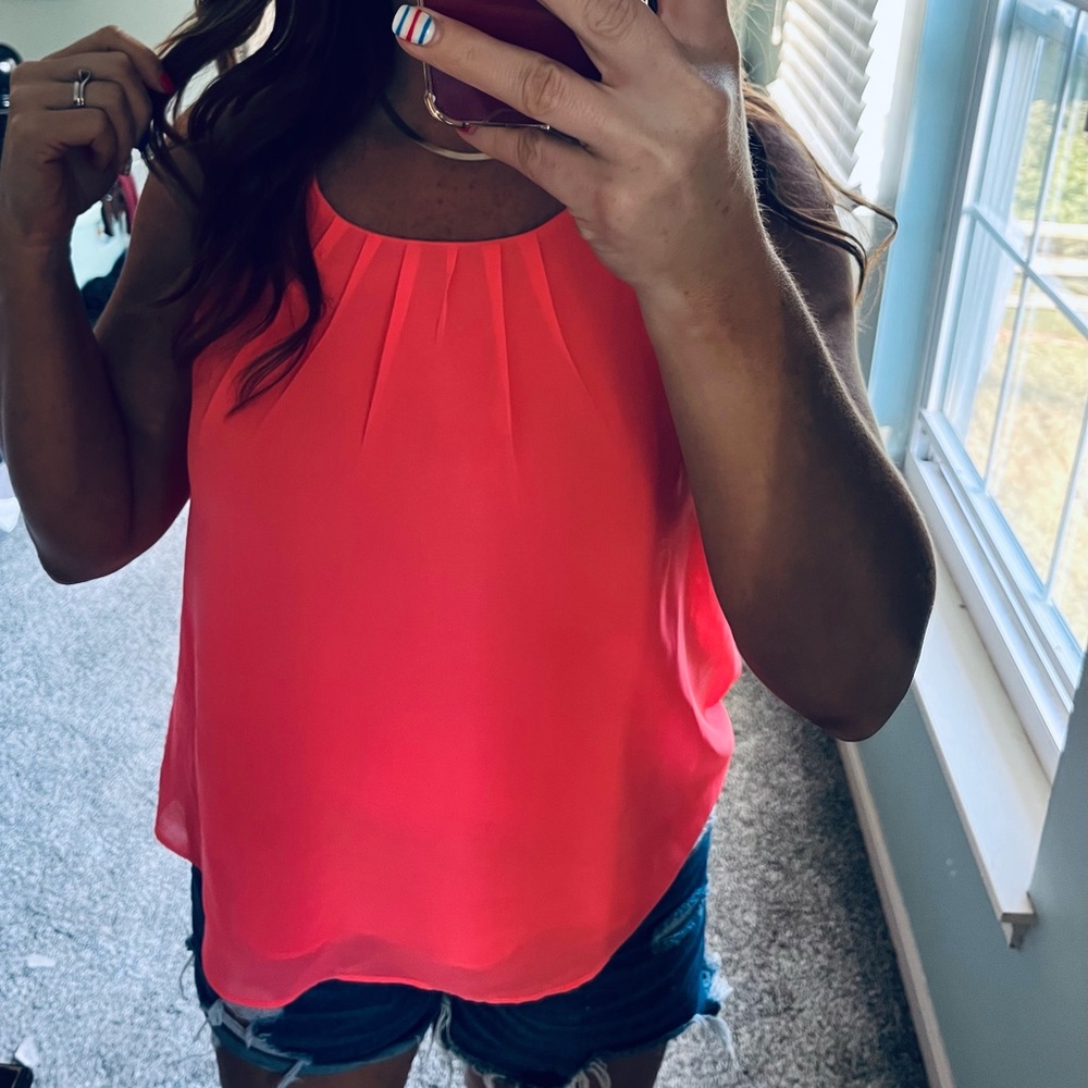 Soft neon orange tank